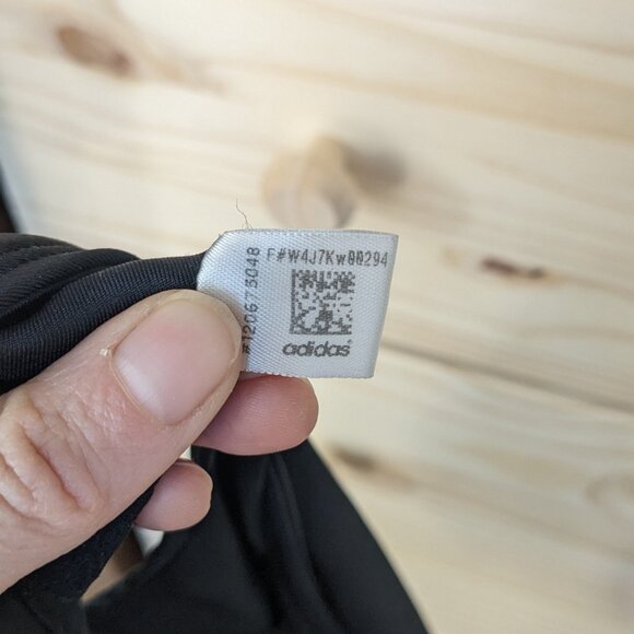 Adidas Climalite sports bra black crop top with snake skin pattern - Picture 9 of 9